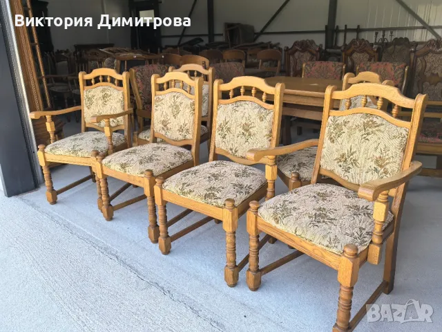 Комплект от 6 трапезни стола , снимка 2 - Столове - 50345933