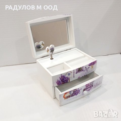 Музикална кутия за бижута "Лавандула" /94883/