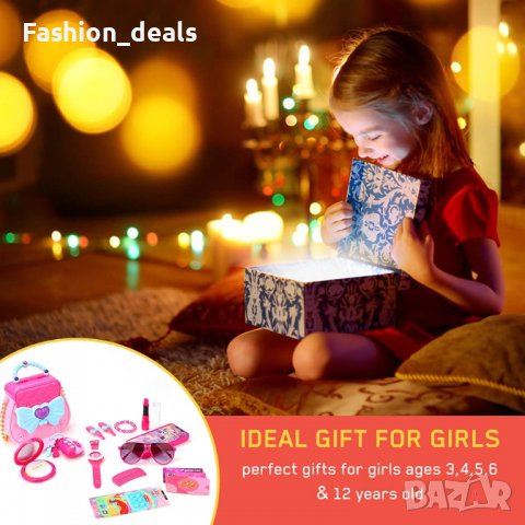 Нов Комплект 17 части детски аксесоари грим чанта за момиче 3+ Подарък дете, снимка 7 - Други - 39687381