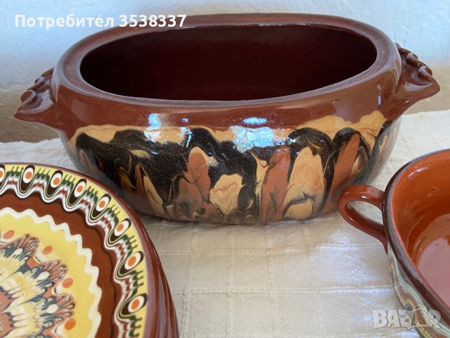 Битова керамика троянска шарка, битови чинии, купичка