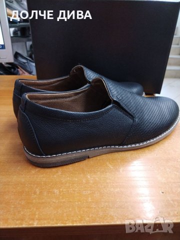 Мъжки обувки естествена кожа м. 202 черни , снимка 3 - Ежедневни обувки - 40852767