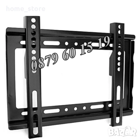 Универсална стойка за телевизор 14-42" инча, неподвижна стойка до 25кг, снимка 5 - Стойки, 3D очила, аксесоари - 52503076