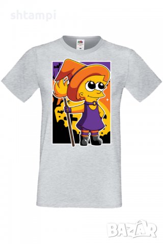 Мъжка тениска,The Simpsons Lisa Simpson 02,Halloween,Хелоуин,Празник,Забавление,Изненада,Обичаи,, снимка 5 - Тениски - 38136889