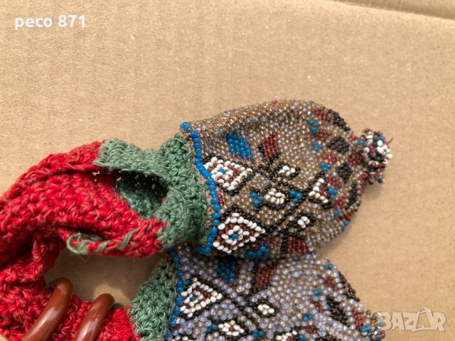 Стара кесия с мъниста пунгия, снимка 12 - Други ценни предмети - 32374778
