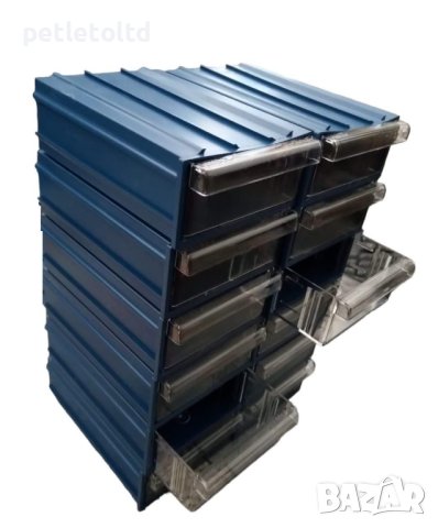 Органайзери - Контейнер пластмасов с чекмедже - модулен Размер: 40 мм х 85 мм х 120 мм, снимка 4 - Други инструменти - 43850885