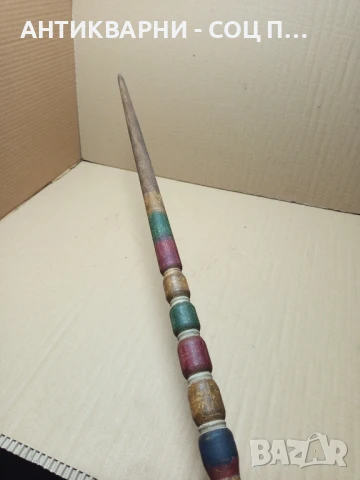 Соц Стара дървена Хурка., снимка 3 - Антикварни и старинни предмети - 50553835