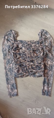 Дамска дантелена тигрова блуза , снимка 2 - Блузи с дълъг ръкав и пуловери - 38075214