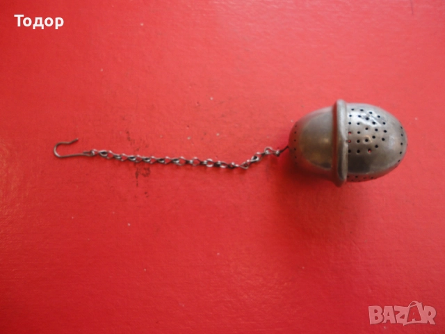 Старинна цедка за чай , снимка 3 - Сервизи - 52659826