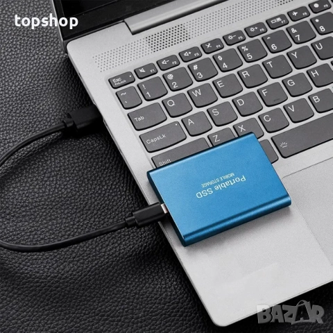 Нов, проверен 12TB преносим SSD външен твърд диск USB-C USB 3.1 външен твърд диск SSD, подходящ за.., снимка 5 - Твърди дискове - 52756303