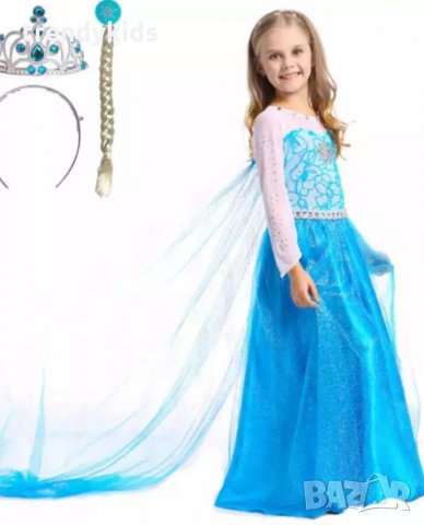 НОВО!!! БЛЯСКАВА РОКЛЯ НА ЕЛЗА ЛУКС4, снимка 3 - Детски рокли и поли - 34816631