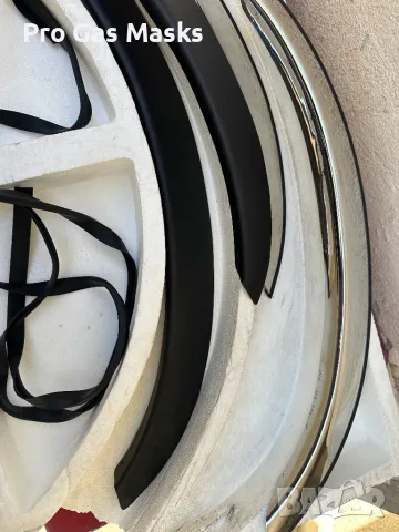Ново 4 броя BMW 3 части Вежди Калници Защита и облицовка на калниците. Изработени от месинг хромиран, снимка 4 - Автомобили и джипове - 47656407