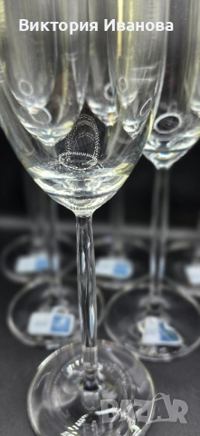 Комплект чаши за шампанско Diva, снимка 4 - Антикварни и старинни предмети - 51472432