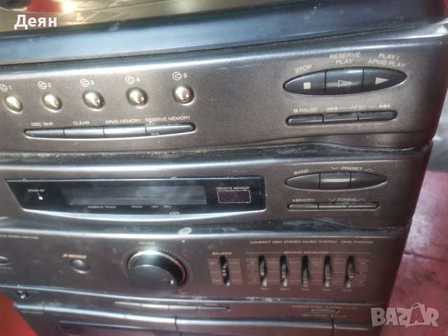 Ретро уредба Sharp cms r400 cdh, забележка , снимка 3 - Аудиосистеми - 39515214