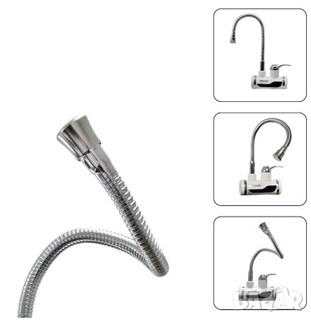 Проточен бойлер 3000W (Смесителна батерия) с дисплей за стенен монтаж, снимка 3 - Други - 38189768