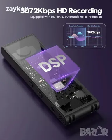 128GB Диктофон Цифров: Диктофон - Записващо устройство - Аудио записващо оборудване, снимка 2 - Други - 48486585