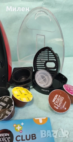 Кафемашина с гаранция 1 година NESCAFÉ® Dolce Gusto Krups Genio.Red, снимка 2 - Кафемашини - 52464047