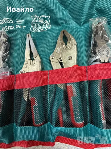 Комплект клещи Total 7 части, снимка 9 - Клещи - 47625689