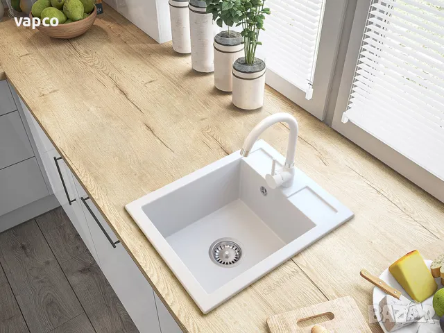 Гранитна мивка Granitan Best 40см, снимка 5 - Мивки - 47597817