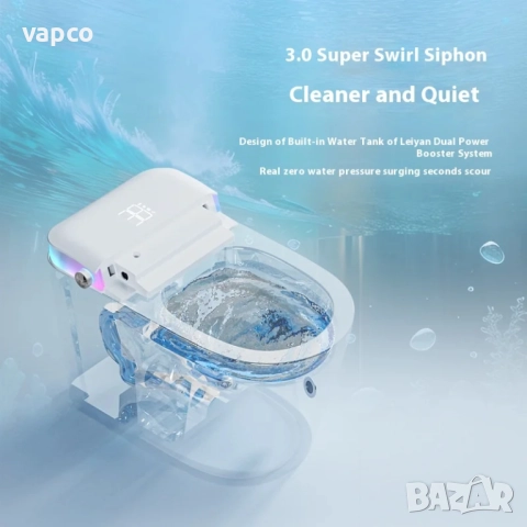 Мултифункционална смарт тоалетна с биде, подгрев, сушене, масаж M202 , снимка 4 - Други стоки за дома - 52468296