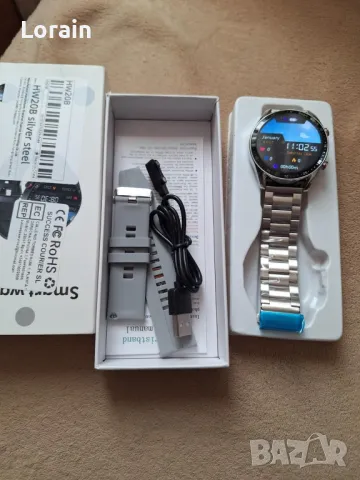 Мъжки смарт часовник-нов, снимка 3 - Мъжки - 48596934