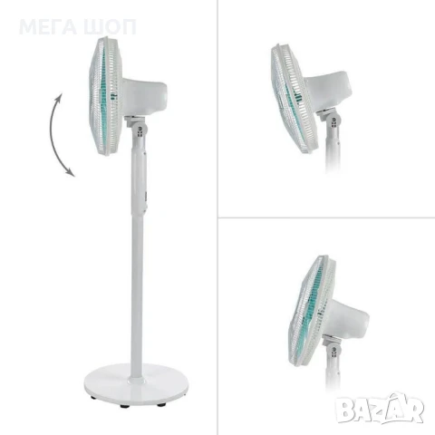 Вентилатор на стойка 16" Diplomat DFX-535RC, 60W, LED, дист. упр-е, снимка 3 - Вентилатори - 50561612
