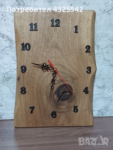 стенен часовник от орех , снимка 2 - Стенни часовници - 52618112