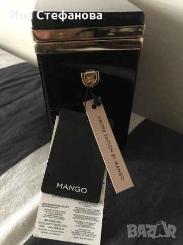 Черно уникално куфарче чанта Манго-Mango, снимка 7 - Чанти - 28334128