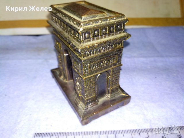 ТРИУМФАЛНАТА АРКА в ПАРИЖ Стар КРАСИВ МЕТАЛЕН КОЛЕКЦИОНЕРСКИ СУВЕНИР от ФРАНЦИЯ 42748, снимка 14 - Декорация за дома - 43875827