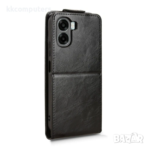 Вертикален Кожен Калъф за Oppo A6x 5G / A6x 4G - Флип, Магнитен, Стойка, Слот за Карта, Вкл. Протект, снимка 8 - Калъфи, кейсове - 53564257