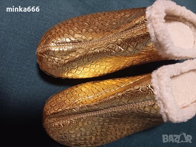 Домашни чехли с пух., снимка 4 - Чехли - 52545715