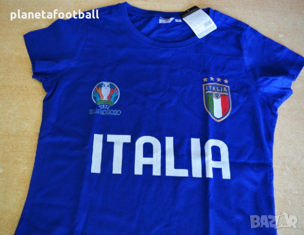 Дамска тениска на Италия за EURO 2020!Дамски футболни фен тениски!Дамска тениска на ITALIA!, снимка 2 - Тениски - 33381499