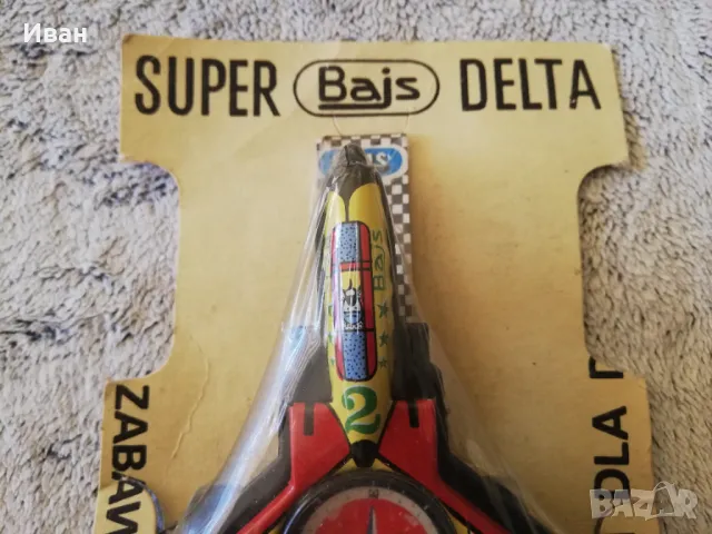 Соц Рядка Полска ламаринена играчка Самолет,Игра Компас , снимка 2 - Колекции - 48737797