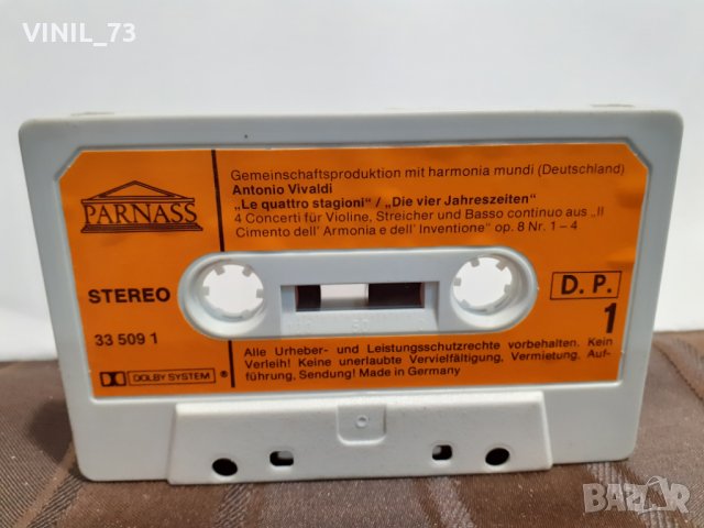  Antonio Vivaldi, Collegium Aureum, Franzjosef Maier – Die Vier Jahreszeiten - Le Quatt, снимка 2 - Аудио касети - 32286012