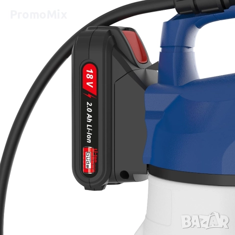 Акумулаторна пръскачка Gude SG 18 201 05 3л 18V 58570 Батерия и зарядно устройство, снимка 5 - Градинска техника - 52521198
