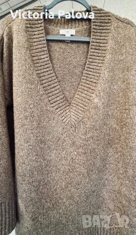 Топла блуза H&M с V деколте, овърсайз, снимка 8 - Блузи с дълъг ръкав и пуловери - 47672792