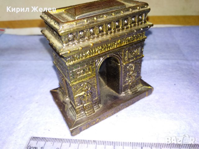 ТРИУМФАЛНАТА АРКА в ПАРИЖ Стар КРАСИВ МЕТАЛЕН КОЛЕКЦИОНЕРСКИ СУВЕНИР от ФРАНЦИЯ 42748, снимка 13 - Декорация за дома - 43875827