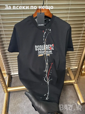 DSQUARED2 Мъжка Тениска👕Мъжка Блуза С Къс Ръкав Дискуаред2 Код A1275