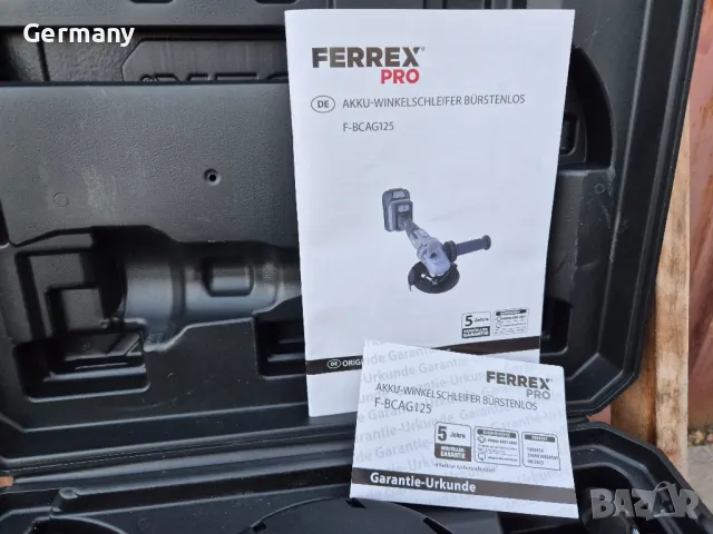 флекс ъглошлайф 20v ferrex pro, снимка 3 - Други инструменти - 48132252
