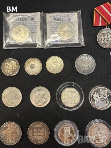 Сребърни медали ордени монети , снимка 3 - Антикварни и старинни предмети - 53478669