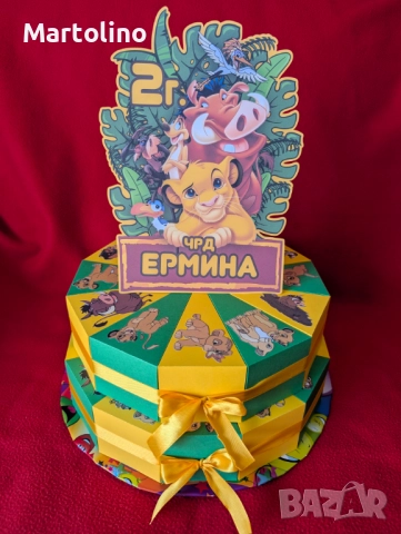 Картонена торта Стич, снимка 7 - Други - 52927496