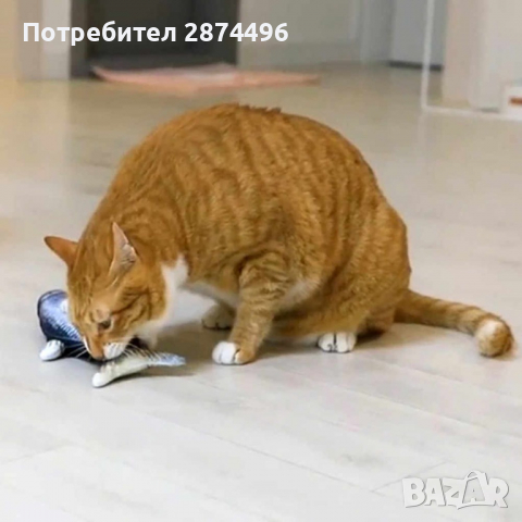 3117 Котешка играчка - плюшена риба, снимка 11 - За котки - 36398661