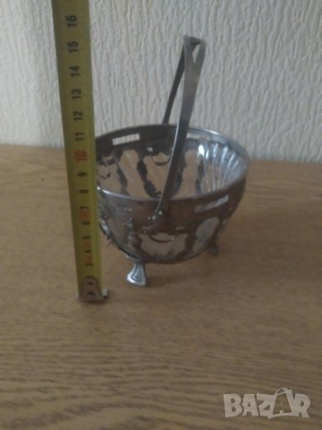 посребрена метална бонбониера арт нуво, снимка 2 - Други ценни предмети - 39105922