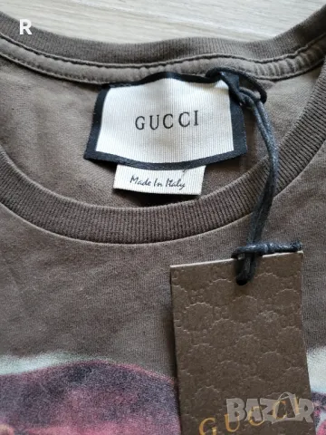 Гучи оригинална дамска тениска , снимка 2 - Тениски - 49593381