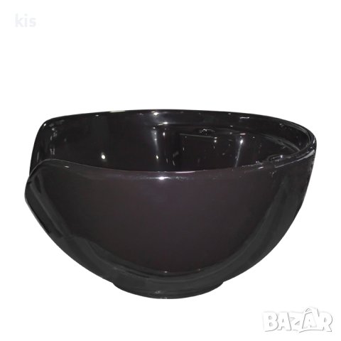 Дълбока кръгла керамика за фризьорска измивна колона DM7, черна, снимка 4 - Друго оборудване - 43937344