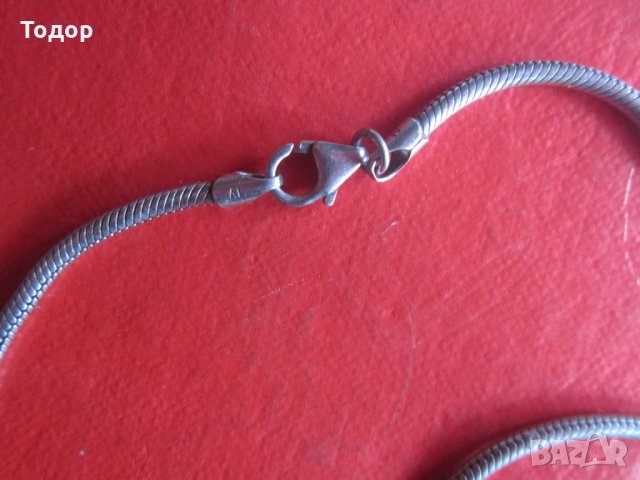Уникална сребърна верижка верига ланец 925, снимка 6 - Колиета, медальони, синджири - 35101790