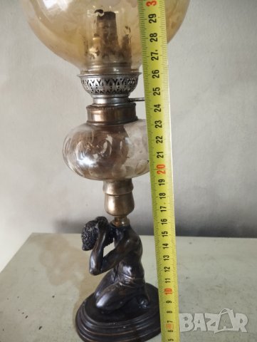 Стара газова (газена) лампа, снимка 4 - Други ценни предмети - 43740759