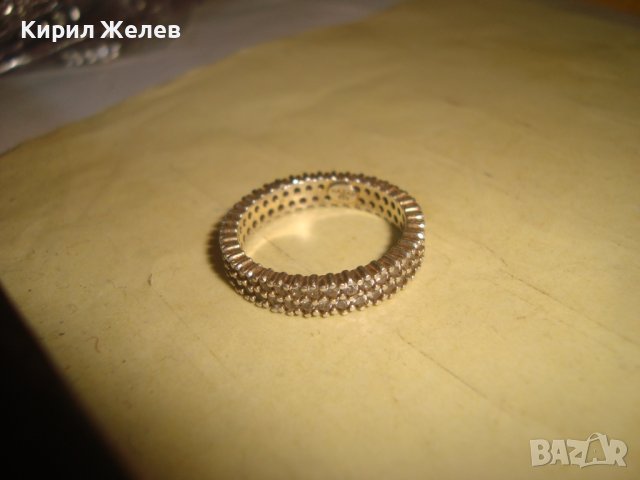 СКЪПОЦЕНЕН ДИЗАЙНЕРСКИ СРЕБЪРЕН ФЕШЪН АРТ ПРЪСТЕН СРЕБРО 925 ХАЛКА с ЦИРКОНИ ЮВЕЛИРНА РАБОТА 27534, снимка 8 - Пръстени - 36866802