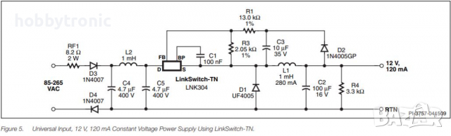 LNK304GN offline switcher Power Integration , снимка 5 - Друга електроника - 35190272