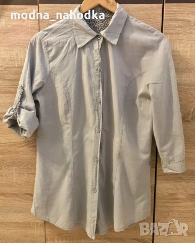 Сива дамска риза размер L