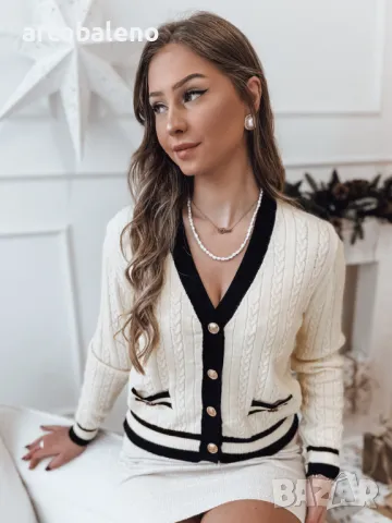 Дамска жилетка пуловер FUZZY, 4цвята , снимка 4 - Жилетки - 47968850